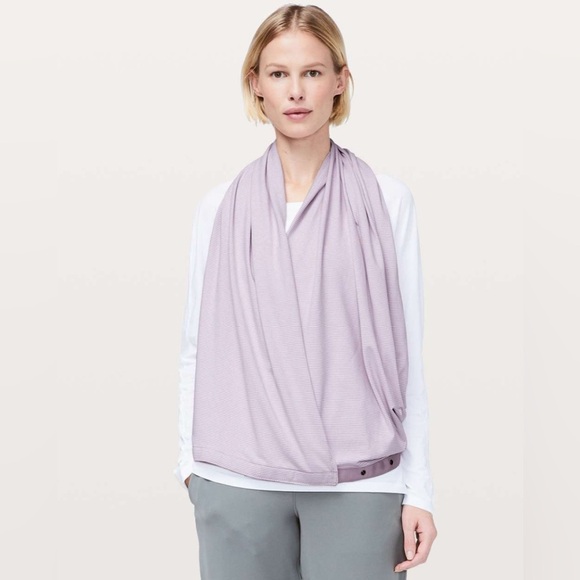 Lululemon Vinyasa Scarf *Rulu - Tonka Stripe Antoinette White (Lavender) - Picture 7 of 10